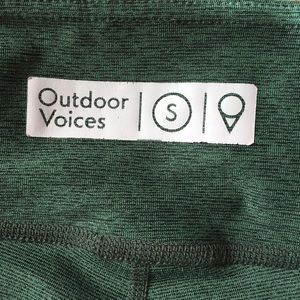 Outdoor voices Warm Up legging in Hunter size S
